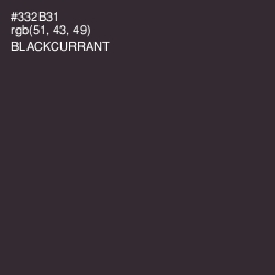 #332B31 - Blackcurrant Color Image