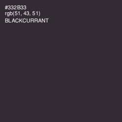 #332B33 - Blackcurrant Color Image