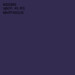 #332B50 - Martinique Color Image