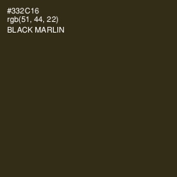 #332C16 - Black Marlin Color Image