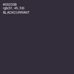 #332D3B - Blackcurrant Color Image