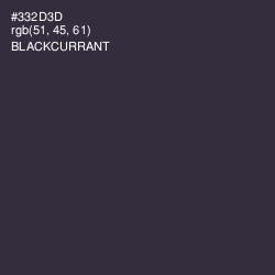 #332D3D - Blackcurrant Color Image