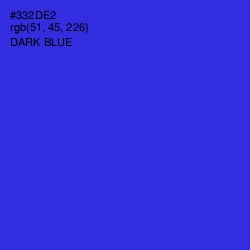 #332DE2 - Dark Blue Color Image