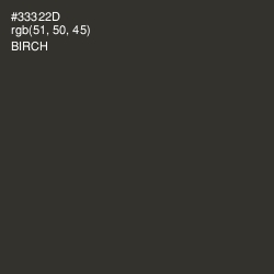 #33322D - Birch Color Image