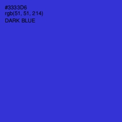 #3333D6 - Dark Blue Color Image