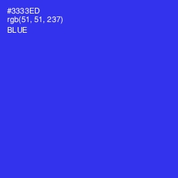 #3333ED - Blue Color Image