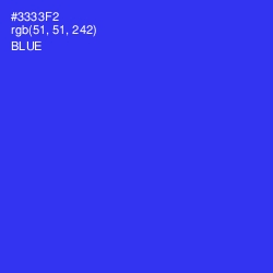 #3333F2 - Blue Color Image