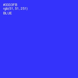 #3333FB - Blue Color Image