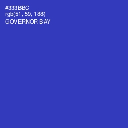 #333BBC - Governor Bay Color Image