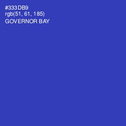 #333DB9 - Governor Bay Color Image
