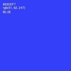 #333EF7 - Blue Color Image