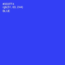 #333FF4 - Blue Color Image