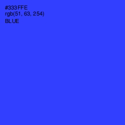 #333FFE - Blue Color Image