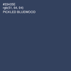 #33405E - Pickled Bluewood Color Image