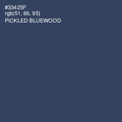 #33425F - Pickled Bluewood Color Image