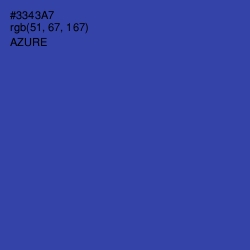 #3343A7 - Azure Color Image