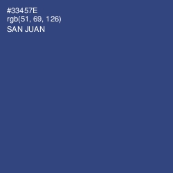 #33457E - San Juan Color Image