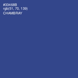#33468B - Chambray Color Image