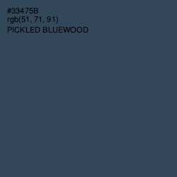 #33475B - Pickled Bluewood Color Image