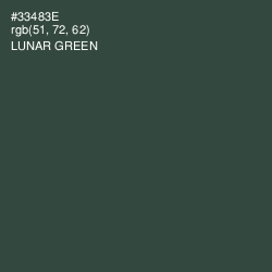 #33483E - Lunar Green Color Image