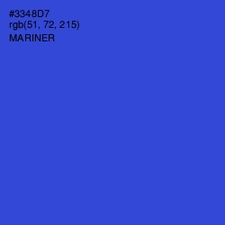 #3348D7 - Mariner Color Image