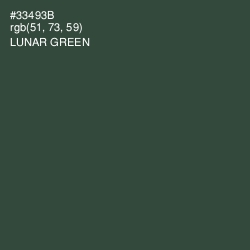 #33493B - Lunar Green Color Image