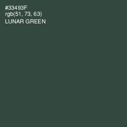 #33493F - Lunar Green Color Image