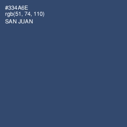 #334A6E - San Juan Color Image