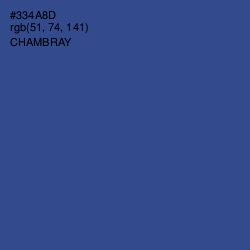 #334A8D - Chambray Color Image