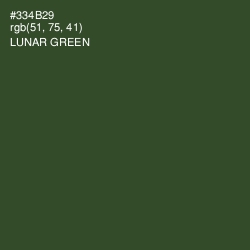 #334B29 - Lunar Green Color Image