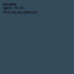 #334B5B - Pickled Bluewood Color Image