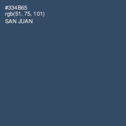 #334B65 - San Juan Color Image