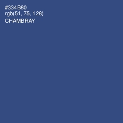 #334B80 - Chambray Color Image