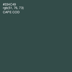 #334C49 - Cape Cod Color Image