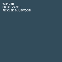 #334C5B - Pickled Bluewood Color Image