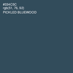 #334C5C - Pickled Bluewood Color Image