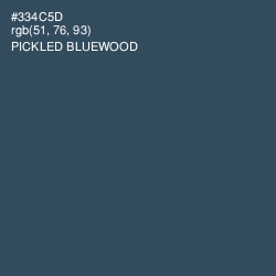 #334C5D - Pickled Bluewood Color Image