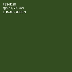 #334D20 - Lunar Green Color Image