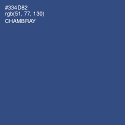 #334D82 - Chambray Color Image