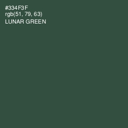 #334F3F - Lunar Green Color Image