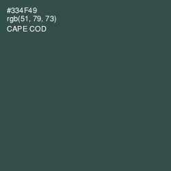 #334F49 - Cape Cod Color Image