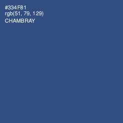 #334F81 - Chambray Color Image