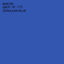 #3357B1 - Cerulean Blue Color Image