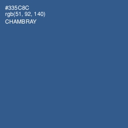 #335C8C - Chambray Color Image