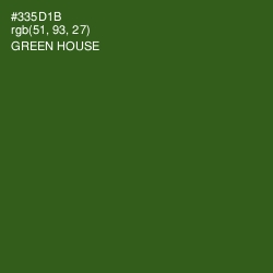 #335D1B - Green House Color Image