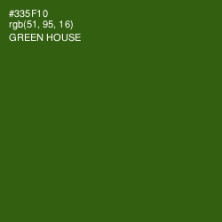 #335F10 - Green House Color Image