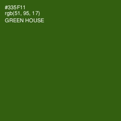 #335F11 - Green House Color Image