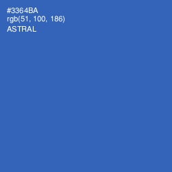 #3364BA - Astral Color Image