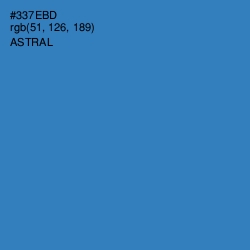 #337EBD - Astral Color Image