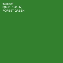 #33812F - Forest Green Color Image